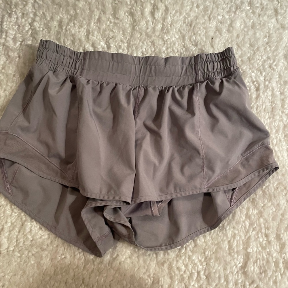 Light purple lululemon hotty hot shorts